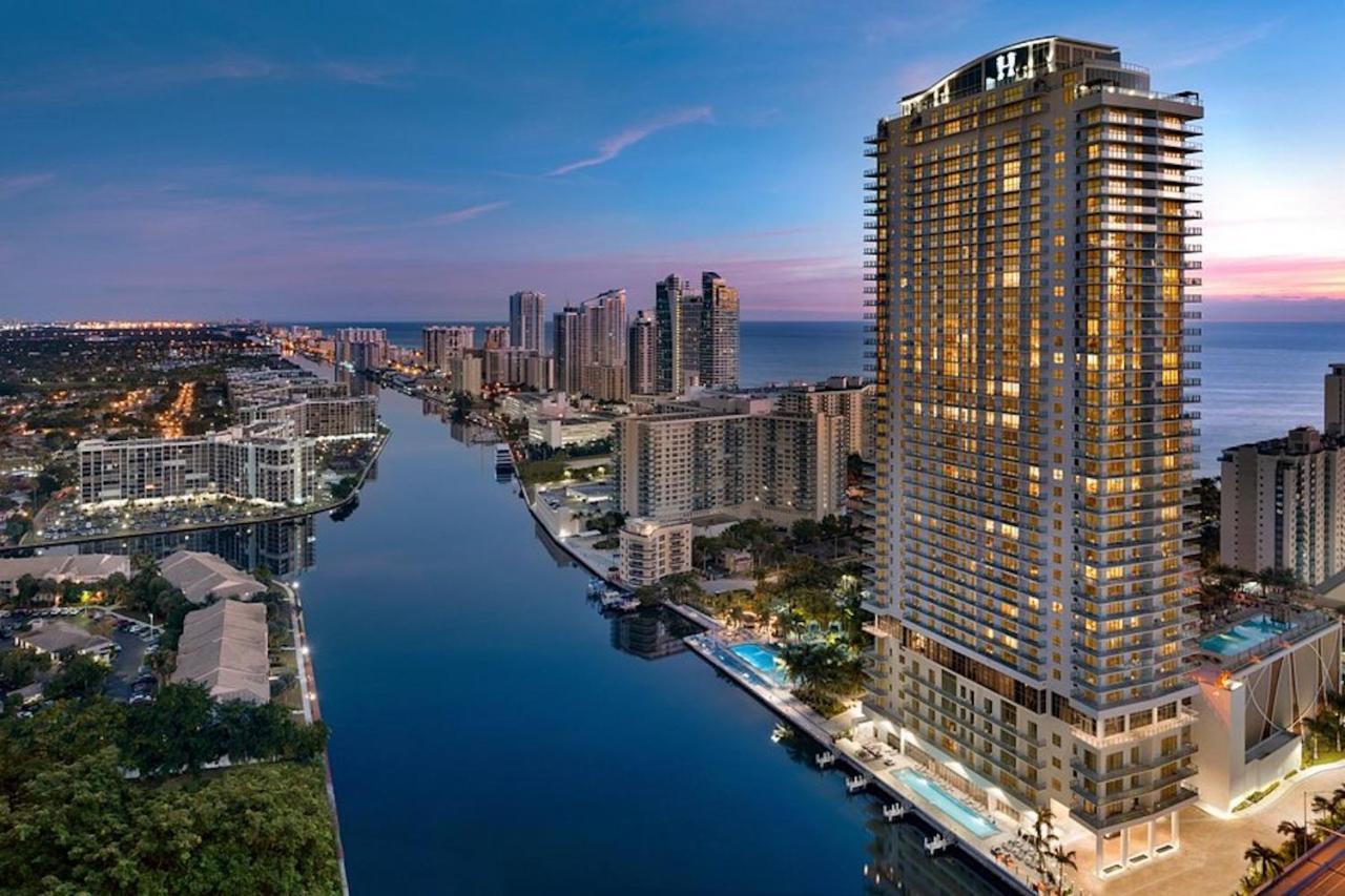 Hyde Beach House Three-Bedroom, Waterfront, Ocean And Intercostal View, Rooftop Pool, 5 Min Walk To Beach Hollywood Luaran gambar